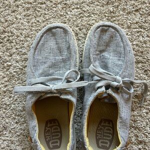 Hey Dude Kids Light Gray Moccasins size 6